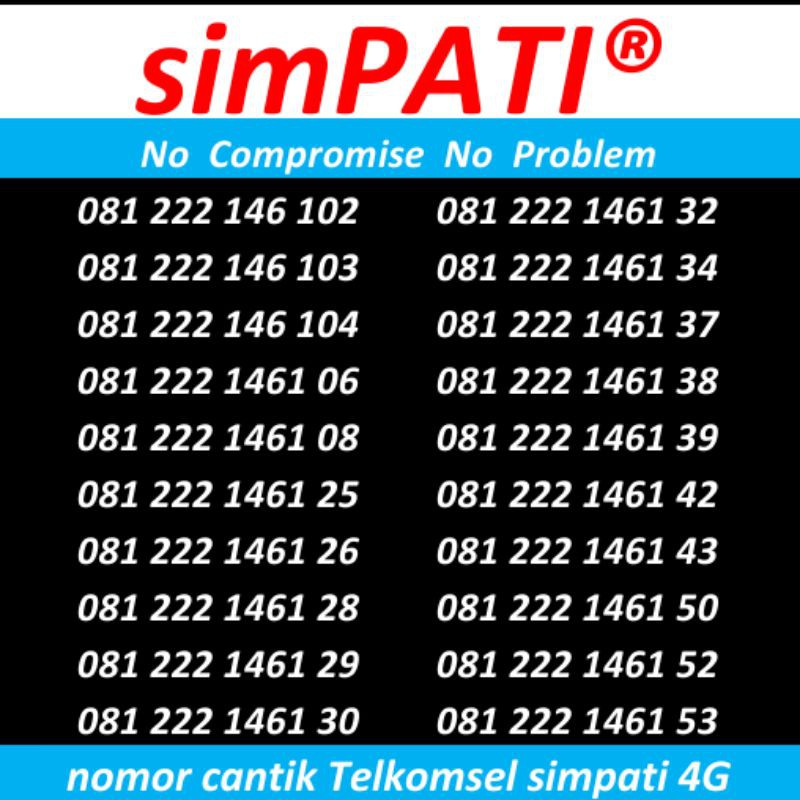 Nomor cantik simpati Telkomsel OMG
