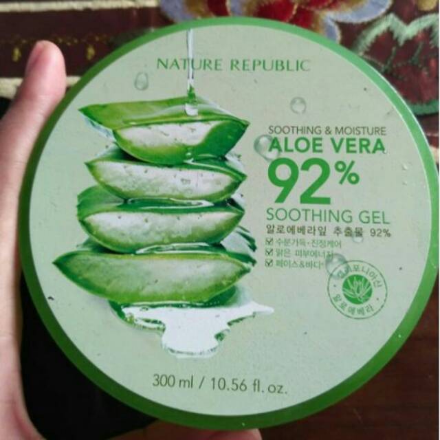 NATURE REPUBLIC ALOE VERA ORIGINAL 100 % ASLI KOREA