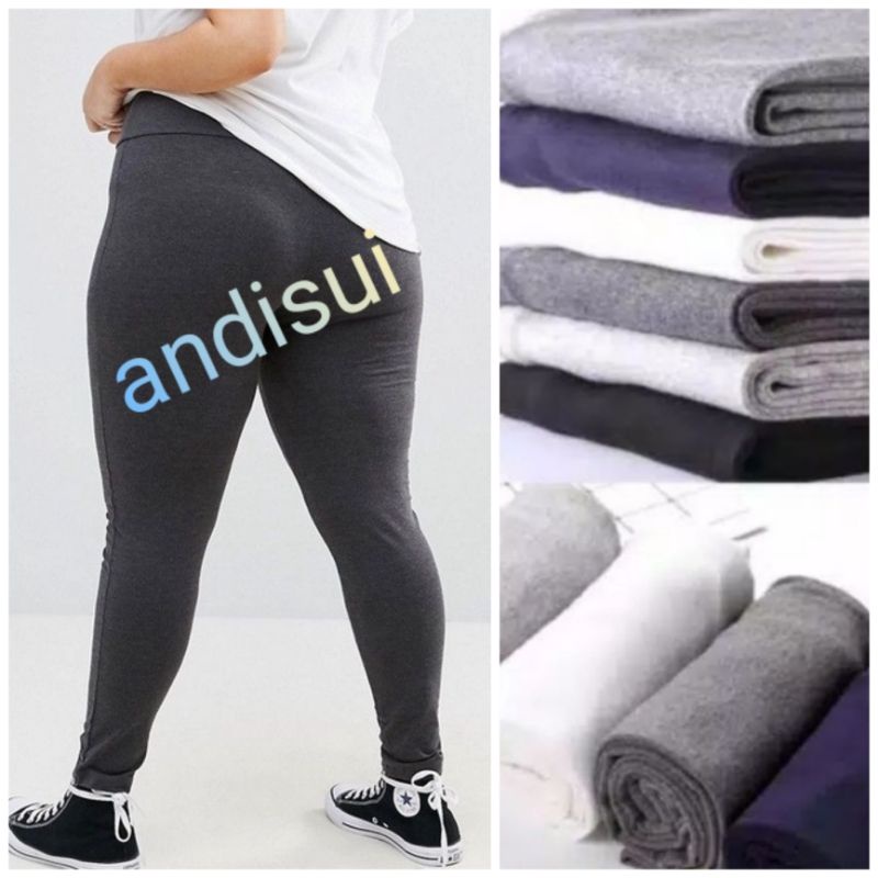 Legging Kaos Jumbo Polos Premium L-XXXXL BB 40-130kg