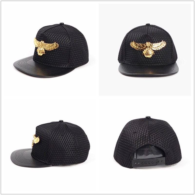 TOPI SNAPBACK IMPORT ASIA EROPA AMERIKA KOREA BURUNG EMAS MEWAH HIP HOP JY5