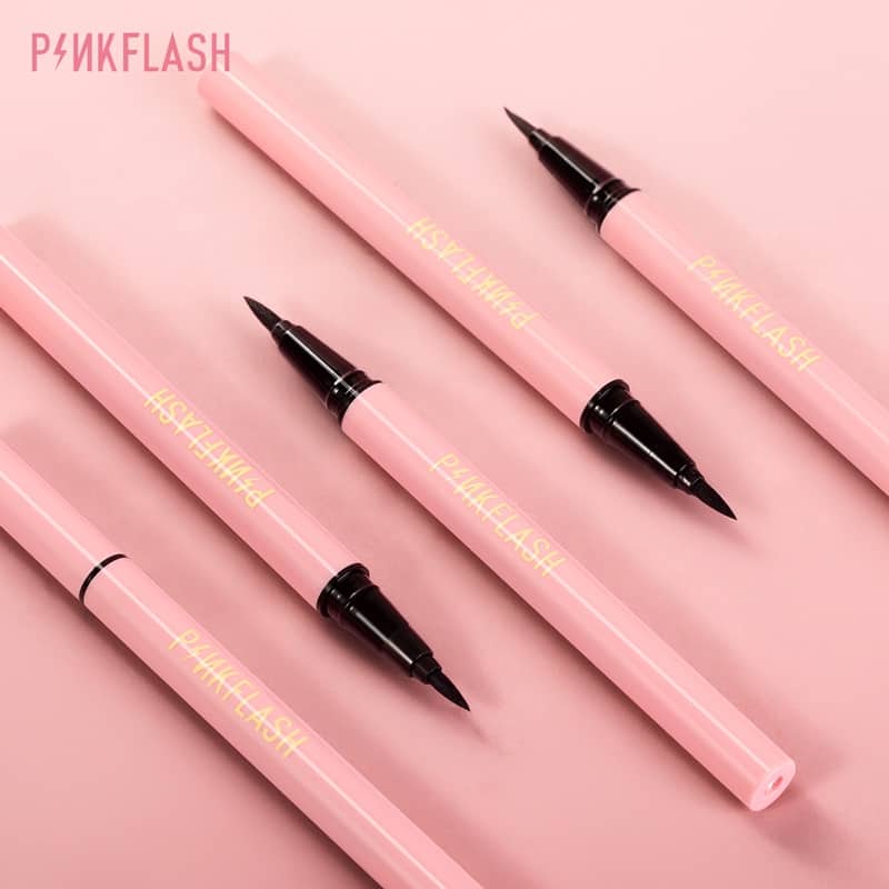 PINKFLASH Eyeliner Pen - Waterproof / Anti Air - Easy Eye Liner / Eyebrow Original BPOM - PINK FLASH Oh My Line