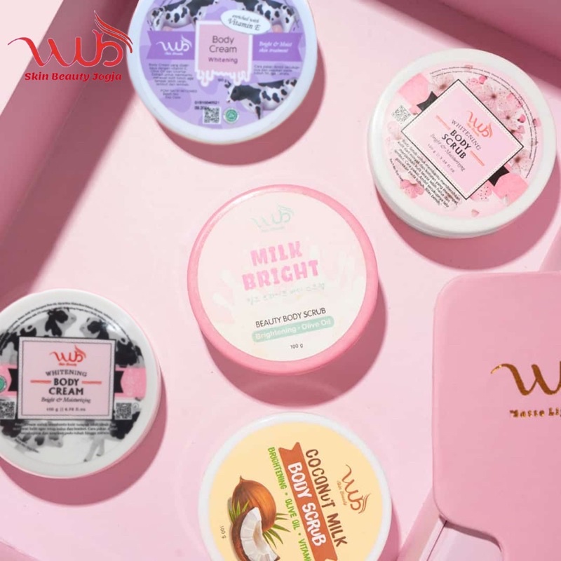 WUB SKIN BEAUTY Body Scrub Sakura/Cream Milk/Cream Milk & Vitamin E 100 gram