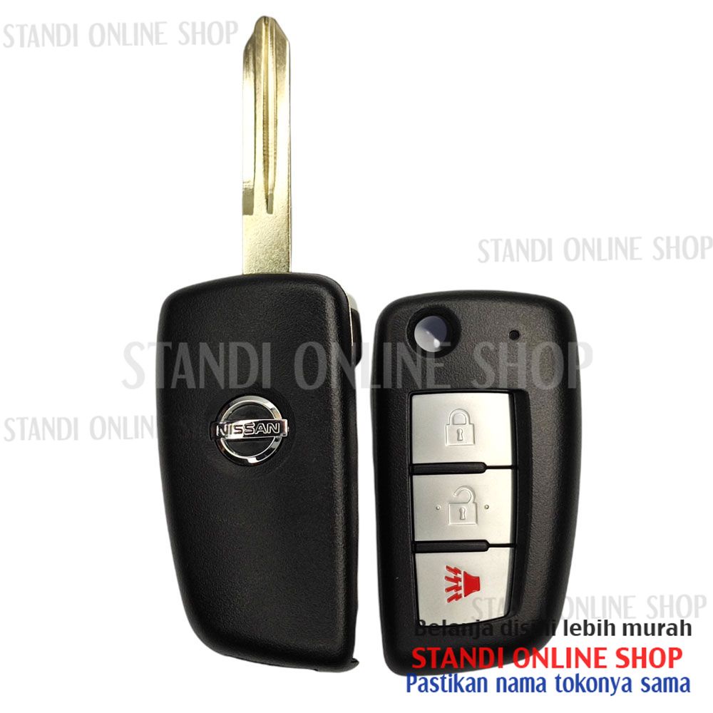 Casing Flipkey Kunci Lipat Key Shell Nissan Grand Livina Navara XTrail