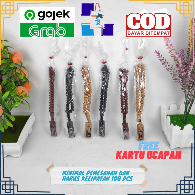 Jual Souvenir Pernikahan Murah Tasbih Kayu Kemasan Plastik | Shopee ...