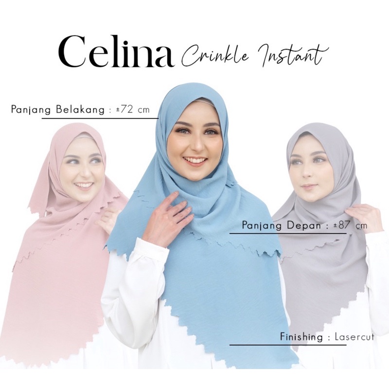 Celina Crinkle Instant / hijab crinkle instan