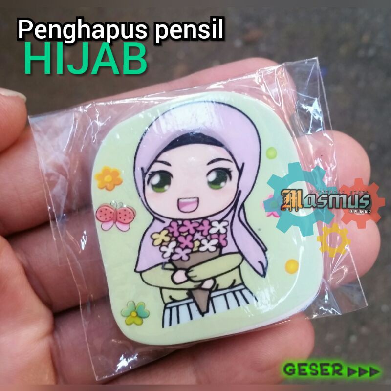 

Pengahapus Hijab Karakter Unik penghapus Pensil Murah Fancy setip pensil