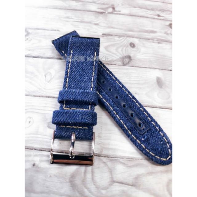 ORIGINAL TALI GUESS W0040G6 PRIA JEANS LEATHER BLUE STRAP JAM TANGAN GUES ASLI