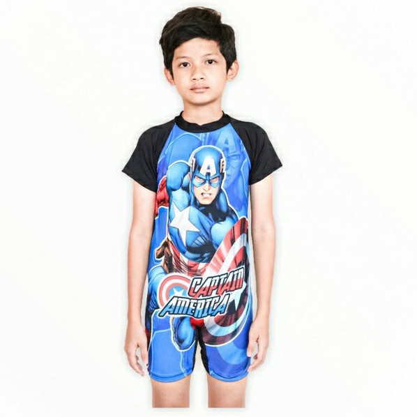 Baju Renang Diving Anak Laki-laki Spiderman Free fire Batman Karakter/MAntap