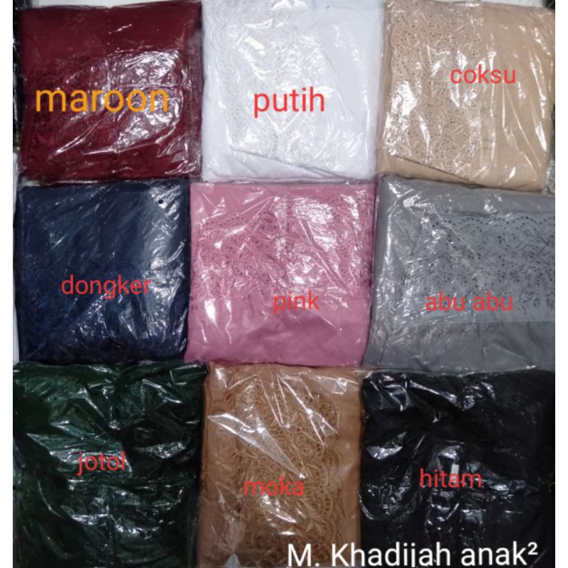 Mukena Khadijah Anak 8-12 Tahun