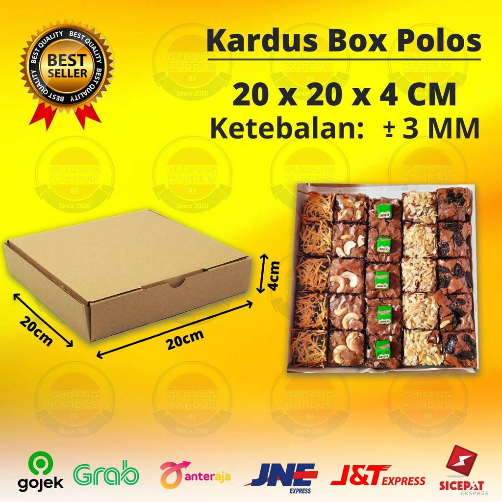 

Kardus Box Die Cut 20x20x4 CM Kotak Karton Dus Pizza Polos