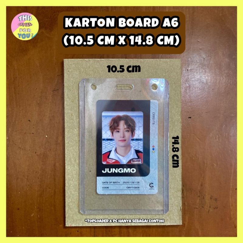 [READY] Karton Carton Yellow Board A6 Tebal 2 MM Packing PC Photocard Kpop Tebel YB Trading Card TC 