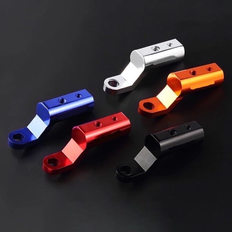 Extension Bar Bracket Lubang 4mm 6mm Motor Side Mirror Universal Adaptor Phone Holder Spotlight GoPro