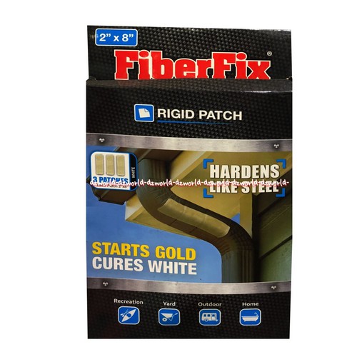 Fiberfix Rigid Patch Hardens Like Steel Plester Lakban Tambal 2 Inch