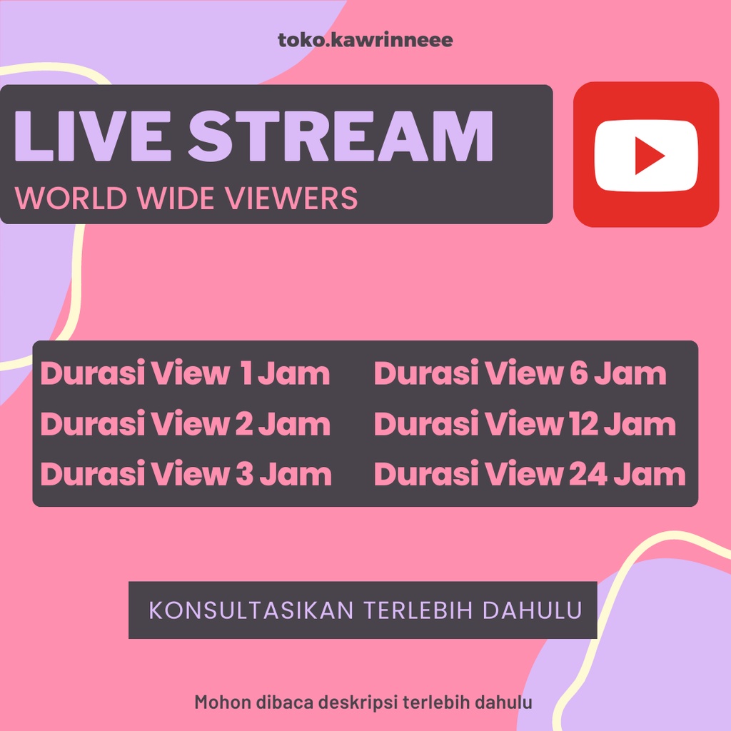 PROMO SOFTWARE - Views Livestream | Tambah View Livestreaming Youtube