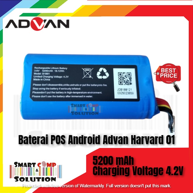 Baterai Advan Harvard 01 Original POS Android 5200mAh - Battery B1881