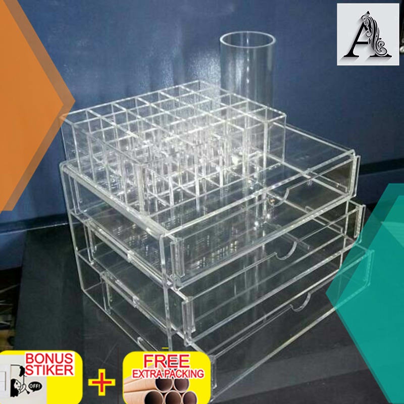 

Grosir acrylic makup E3acrylic display cosmetic tempat kosmetik akrilik