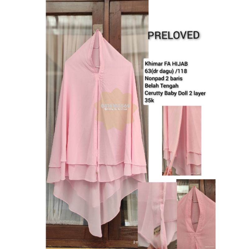 Preloved Khimar Ceruty FA HIJAB