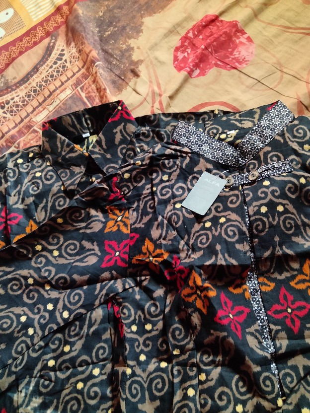 Atasan Batik Dolby Dolbi Dobby Doby Tenun Sutra Tulis Halus Katun Atbm Baron ,sarombit Atasan