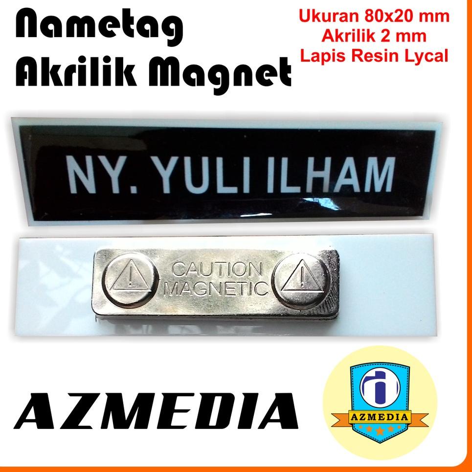 

Kualitas Terjamin / AnZ Nametag Nama Dada Akrilik Magnet /Jual@produk