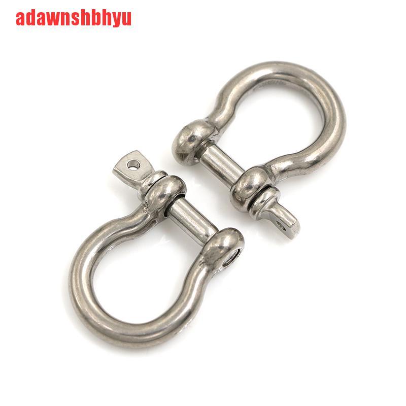 5pcs M4 304 Pin Sekrup Busur Shackle Bahan Stainless Steel