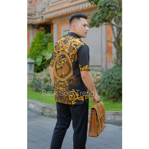 TRENDY 178 ( FULL FURING )KEMEJA/BAJU BATIK PRIA MURAH PENDEK