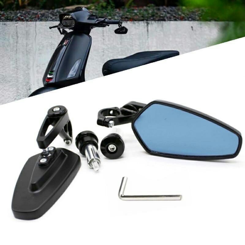 spion jalu oval kaca biru spion bar end oval nmax pcx aerox beat vario scoopy vixion lexi xmax tmax