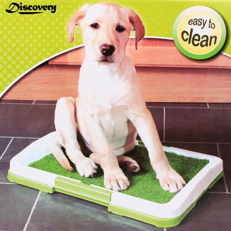 Pet Dog Puppy Toilet Trainer Grass Mat Potty Pad Indoor House