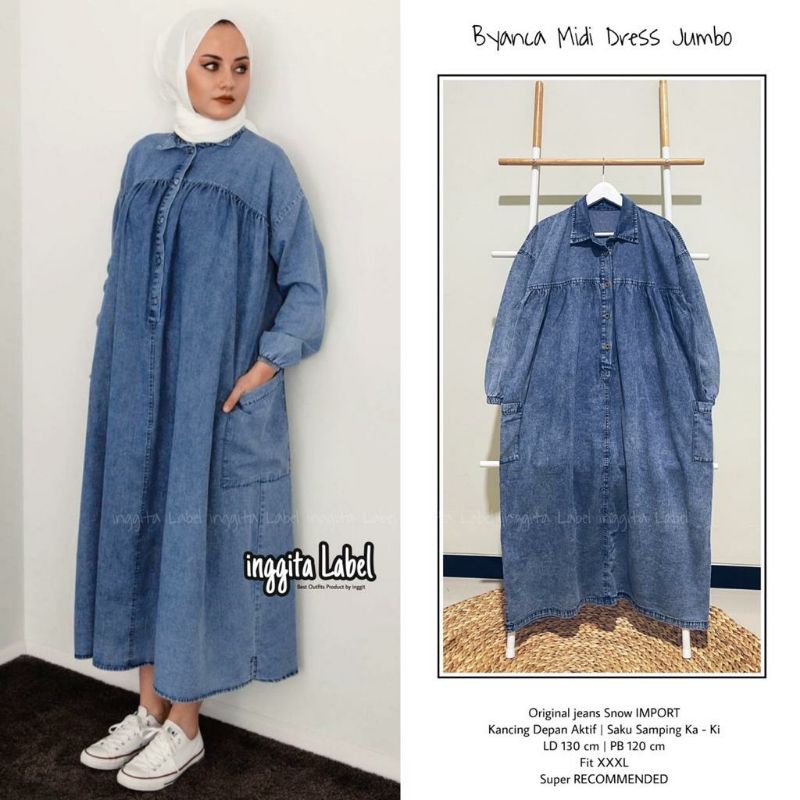 BYANCA MIDI DRESS JUMBO