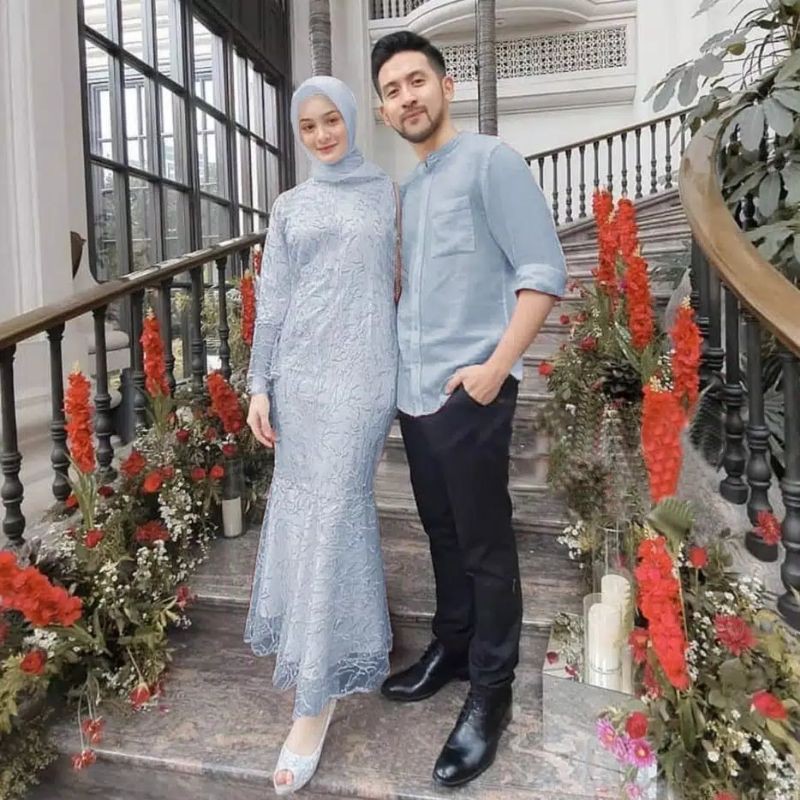 DRESS COUPLE DUYUNG PULL BRUKAT TILE