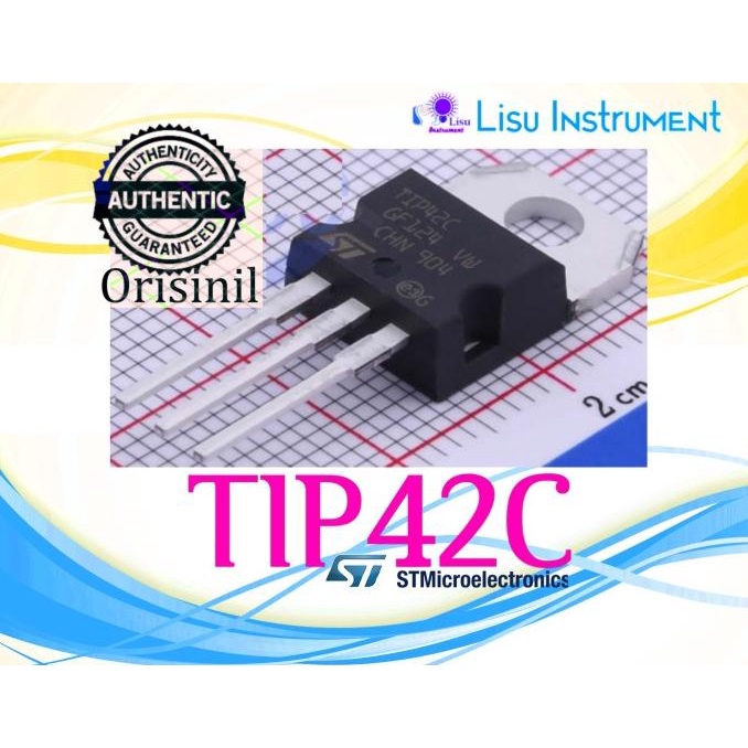 Jual ORIGINAL TIP42C TIP42 PNP Transistor TO-220 STMicroelectronics ...