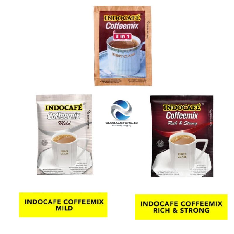 Indocafe coffeemix / Indocafe mild / Indocafe rich and strong