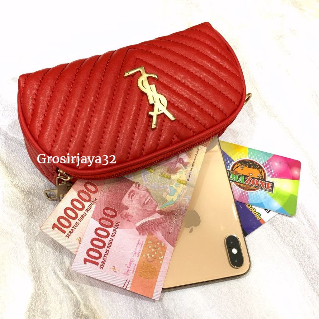 DOMPET ELVI MURAH WANITA 01 DOMPET OVAL KOIN DAN UANG KERTAS hp KW