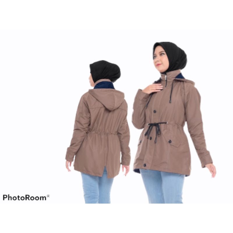 ANAPHA jacket parka wanita cewe cewek jaket motor jaket wanita jaket parka pendek