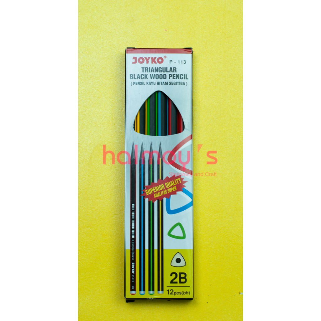 

PENSIL KAYU 2B JOYKO P - 113 BLACKWOOD / KAYU HITAM ( 1 BOX = 12 PCS )