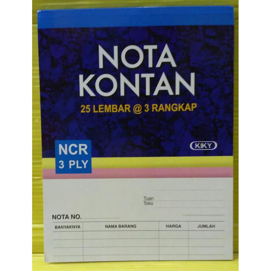 

Termurah Kiky Buku Nota Kontan 3 Ply Besar Offic