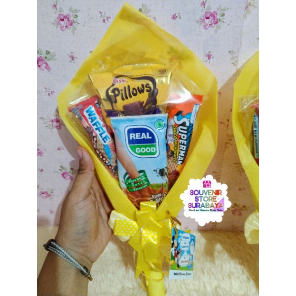 Bucket Snack Murah/ Bucket murah / Snack Ultah anak/ Bouquet Surabaya/Bingkisan Ultah /Snack Bouquet