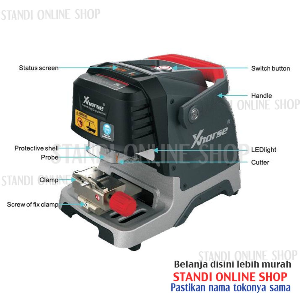 Xhorse Dolphin XP005 Key Cutting Machine Mesin Duplikat Kunci Otomatis