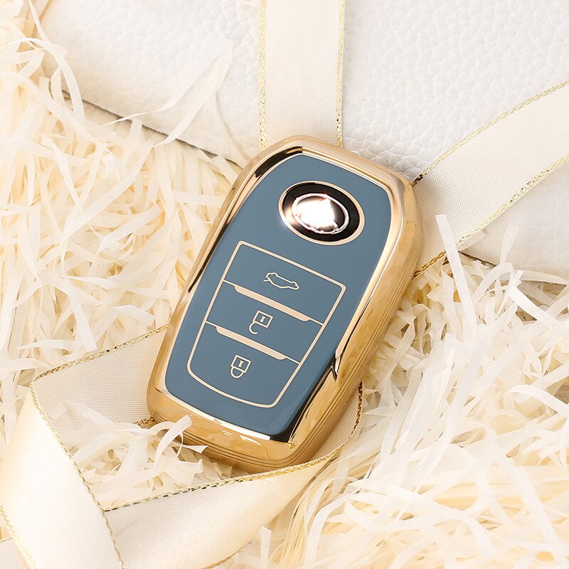 Cover Kunci Remote Mobil Toyota yaris Corolla Prius Camry CHR C-HR RAV4 Altis Land Cruise Gold TPU Key Shell Case