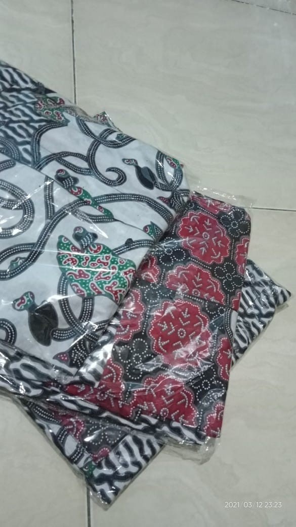 Batik Couple Keluarga Sania Ruffle Ori Ndoro Jowi Dnt Motif Morena
