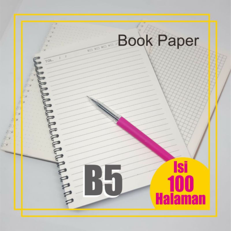 

[Whispers] Notebook B5 Journal Buku Catatan Buku Diary Note Book Simple Hvs/ Book Paper/ Brown Paper
