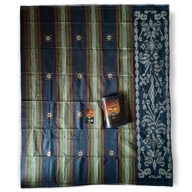 Sarung ATLAS Premium 770 Songket Gerimis & Songket Special Gread Gold