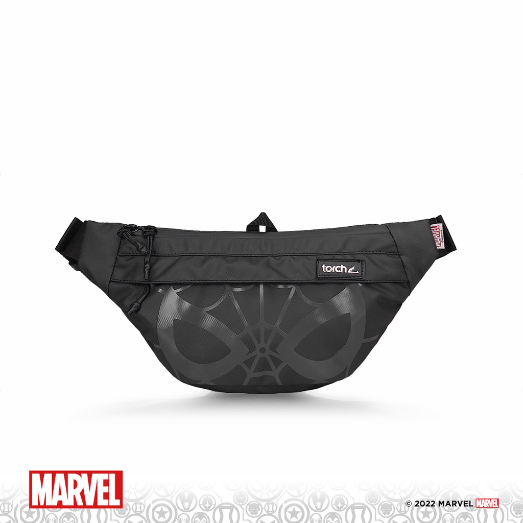 TORCH Depok Spider-Man 2 Spider Eye Grey Waist Bag Togane Black