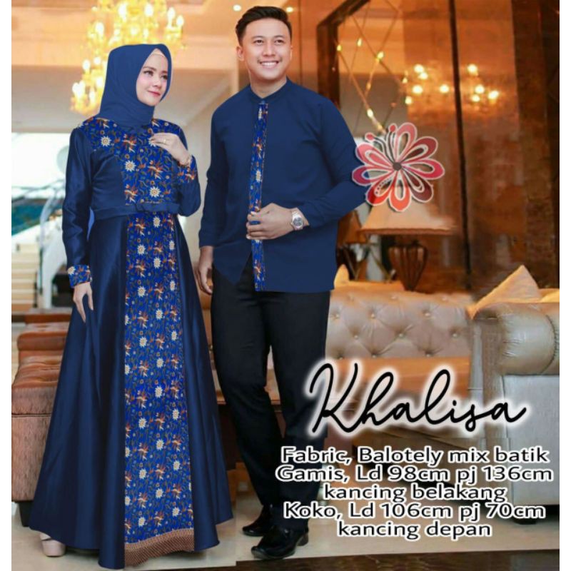 GAMIS COUPLE KHALISA MEWAH TERBARU