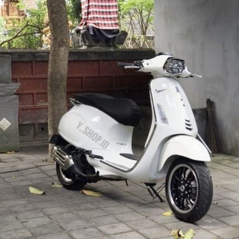 Cover Kulit Jok Motor Vespa Matic Primavera Sprint Gts Lx S Custom Caferacer Kulit MBtech Press Ori