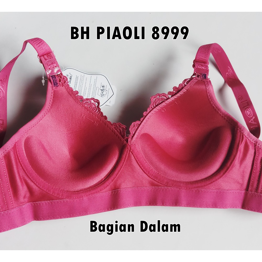 BH Piaoli 8999 uk 36 - 42 Busa Push Up Tanpa Kawat Kait 3 Cup B