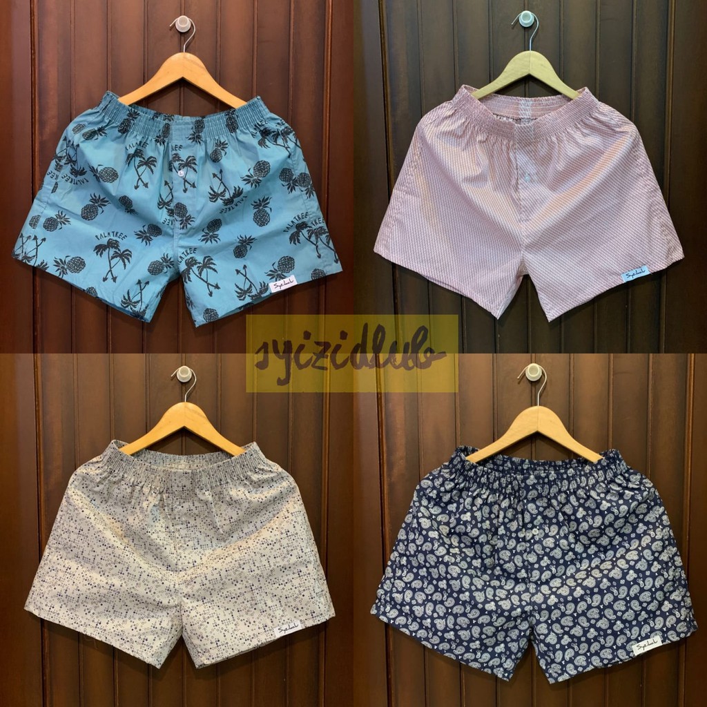 MAG X SYZIKALU Boxer pria Boxer wanita  Bahan katun  boxer premium X Syizidlub