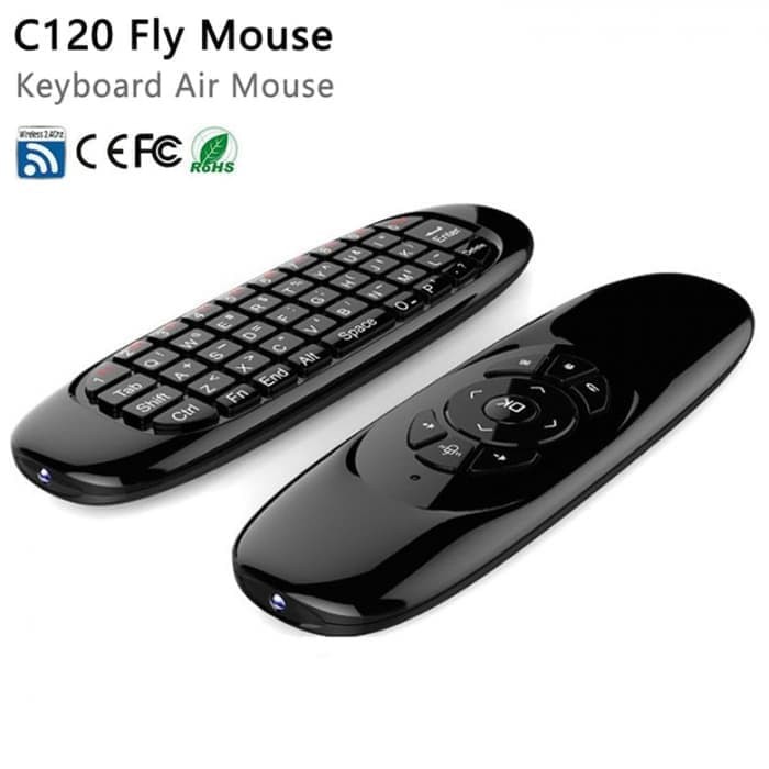 Mini C120 2.4G Wireless 6-Axis Gyroscope Air Mouse Remote Keyboard TV