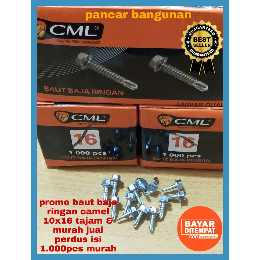 BAUT BAJA RINGAN 10x16 CAMEL - SKRUP BAJA RINGAN - BAUT BAJA RINGAN 10x16 - BAUT BAJA RINGAN CAMEL 1