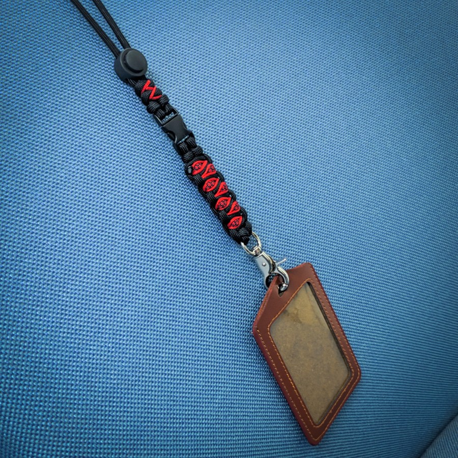 Lanyard paracord id card & name tag adjustable 05