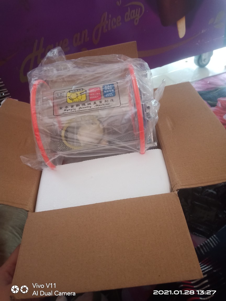 Mesin Sangling / Mesin Molen / Mesin Mini Tumbler Kyngty Kt 6808 / Mesin Pencuci Perhiasan